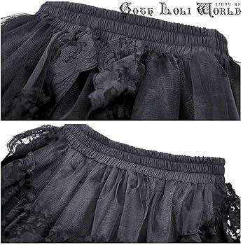 Amazon.co.jp: [ゴスロリワールド] シフォン生地フィッシュテール